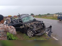 भीषण सड़क हादसे में खाटू श्याम दर्शन करने जा रहे दो युवकों की मौत; चार घायल, स्कॉर्पियो के उड़े परखच्चे