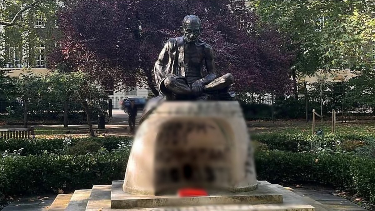 "Shameful Act": India As Gandhi Statue Near London University Vandalised