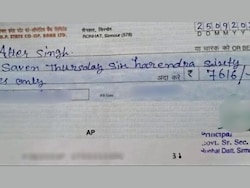 &#039;Saven Harendra&#039;: Himachal School Principal&#039;s Wrongly-Spelt Cheque Goes Viral