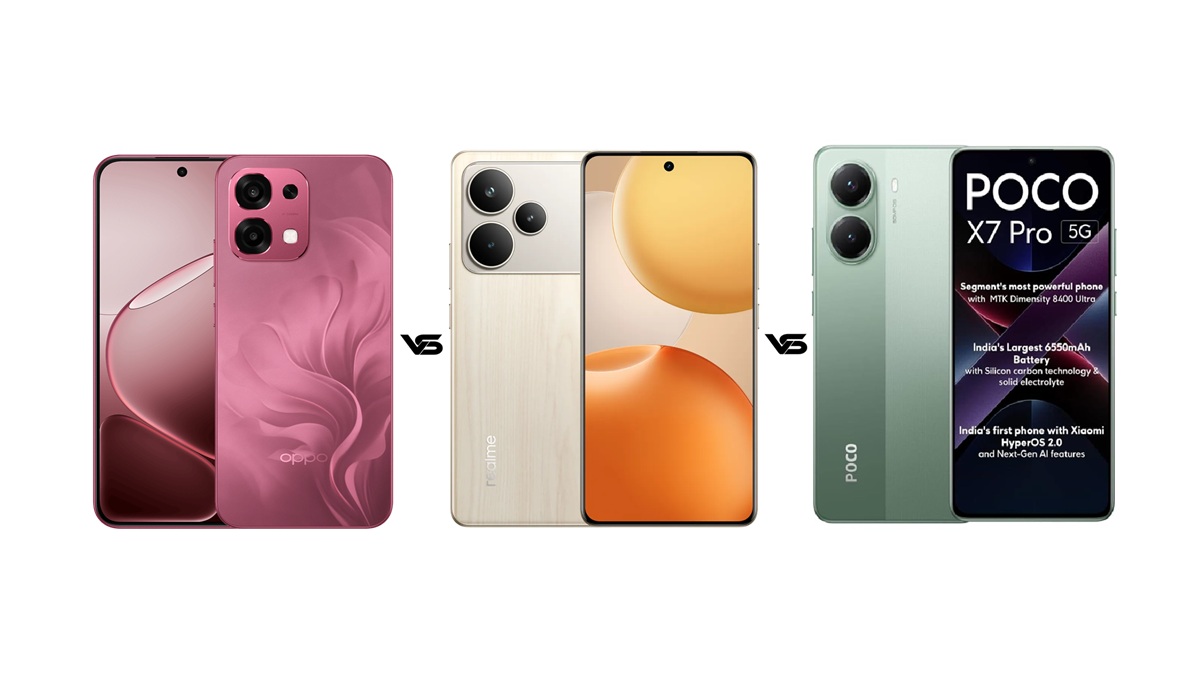 Oppo F31 5G vs Realme P4 Pro 5G vs Poco X7 Pro 5G: देखें तुलना कौन है बेहतर