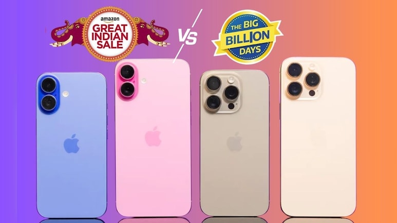 Amazon vs Flipkart Sale 2025: iPhone 50 हजारांपर्यंत स्वस्तात खरेदी करण्याची संधी, चेक करा डिटेल्स