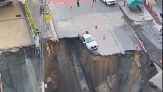 Video: Road Collapse In Bangkok Creates Massive Sinkhole, Traffic Disrupted