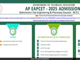 AP EAMCET 2025 BTech Final Seat Allotment Results Out, Report To Colleges By This Date AP EAMCET 2025 BTech Final Seat Allotment Results Out, Report To Colleges By This Date