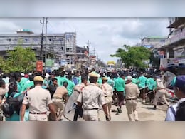 Protesters, Cops Clash During Bandh Over Renaming Assam's Karimganj District Protesters, Cops Clash During Bandh Over Renaming Assam's Karimganj District