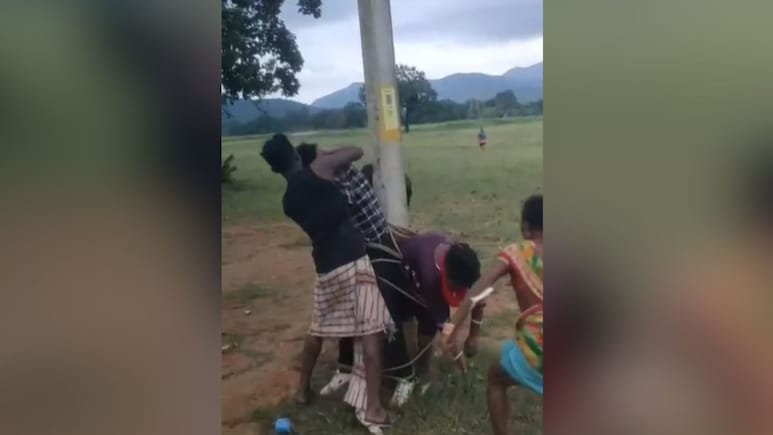 2 Men, Woman Tied To Electric Pole In Odisha, Thrashed Over Suspected Affair