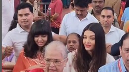 Aishwarya Rai Bachchan, With Daughter Aaradhya And Mother Brinda Rai, Visits Ganapati In Mumbai