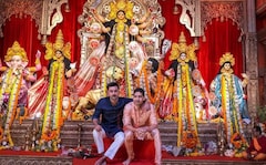 Ranbir Kapoor Prays At Durga Puja Pandal In Mumbai, Meets Friend Ayan Mukerji