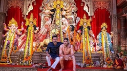 Ranbir Kapoor Seeks Blessings At Durga Puja Pandal In Mumbai, Meets Friend Ayan Mukerji