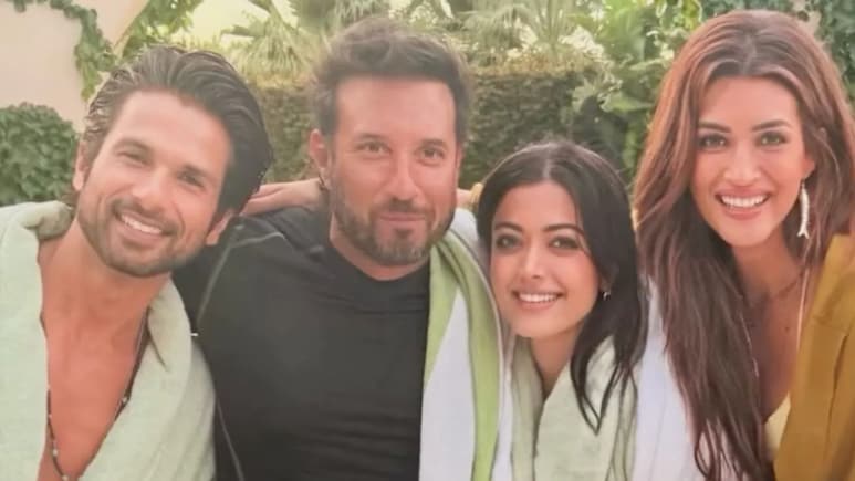 <i>Cocktail 2</i>: Just Kriti Sanon "Crashing" Shahid Kapoor And Rashmika Mandanna's Pool Party In Italy