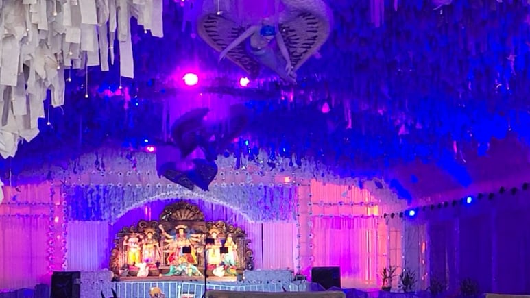 Navratri: 12 ज्योतिर्लिंगों, 23 देवियों के एक साथ दर्शन, इंदौर में 25 एकड़ में बना मां का पंडाल, क्‍या है खास