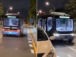 चीन की सड़कों पर दौड़ी सेल्फ ड्राइविंग बस, Video देख लोग शॉक्ड, बोले- दुनिया से 50 साल आगे चल रहा है China