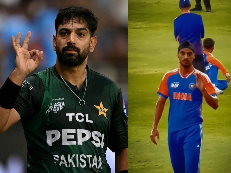 Haris Rauf's Provocative Gestures Get Epic Response From Arshdeep Singh - Video Viral