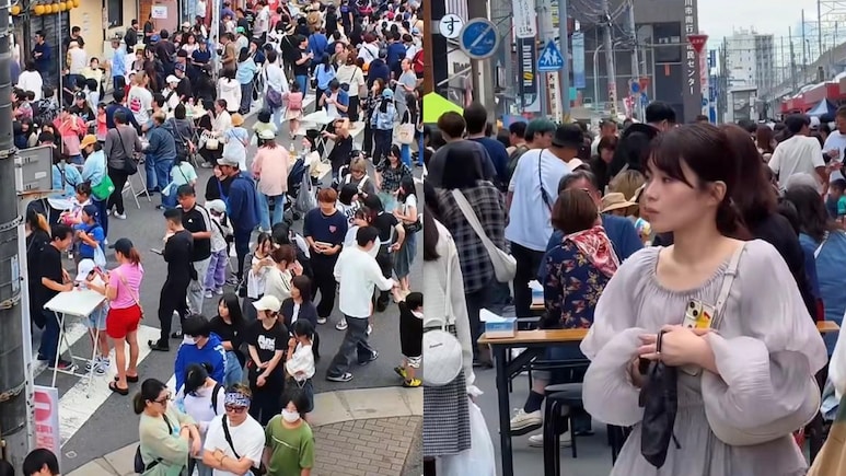 Indian Travel Vlogger Spots People Sitting On Road In Japan, Internet Reacts