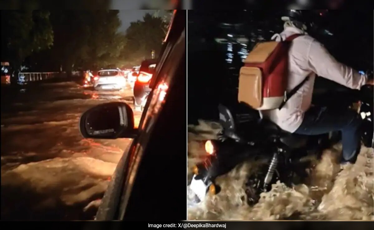 Gurgaon Corporate Employees Rent Truck Amid Heavy Rainfall