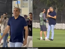 PCB Chairman Mohsin Naqvi Arrives At Pakistan's Training Session, Holds Intense Chat With Coach PCB Chairman Mohsin Naqvi Arrives At Pakistan's Training Session, Holds Intense Chat With Coach