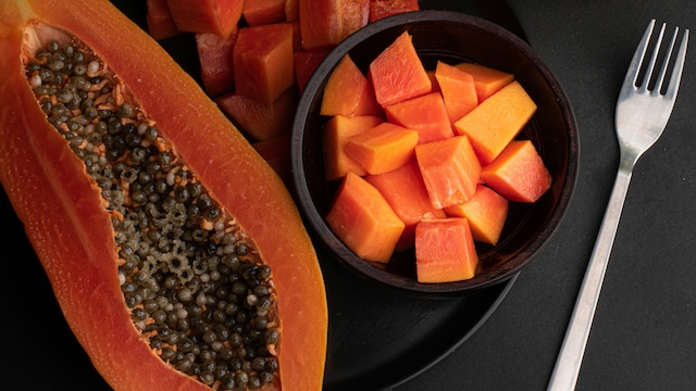 Papaya is an excellent source of vitamin C and A