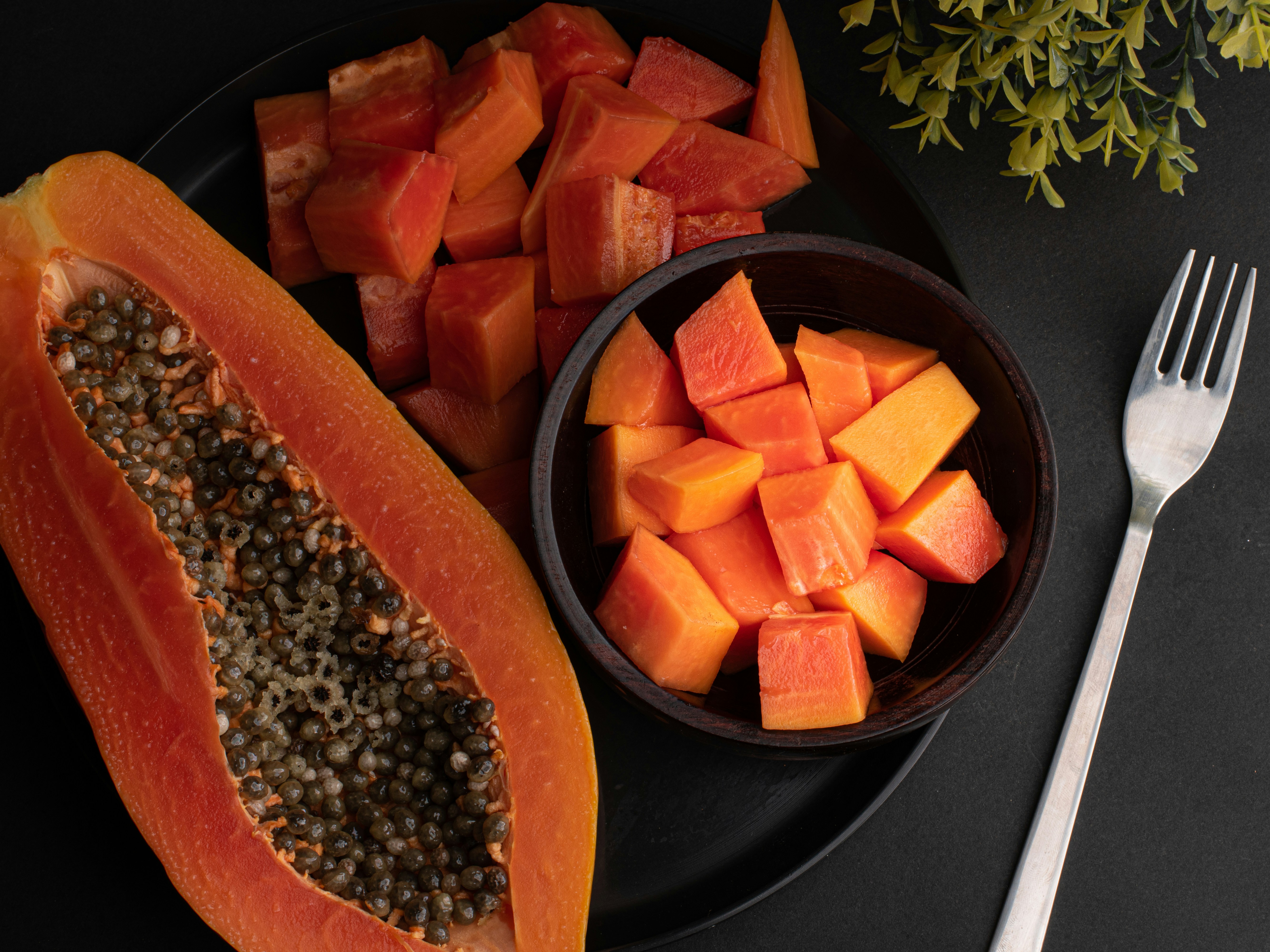 Papaya is an excellent source of vitamin C and A