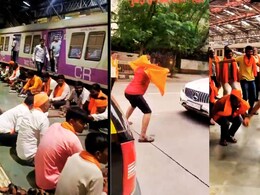 Maratha Morcha Mumbai : रेल्वे स्थानकात खो-खो, BMC समोर अंघोळ; मुंबईत मराठा आंदोलकांचे Viral Video