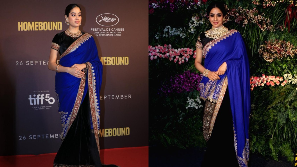 Janhvi Kapoor Steals The Show In Sridevi's Saree At <i>Homebound</i> Special Screening