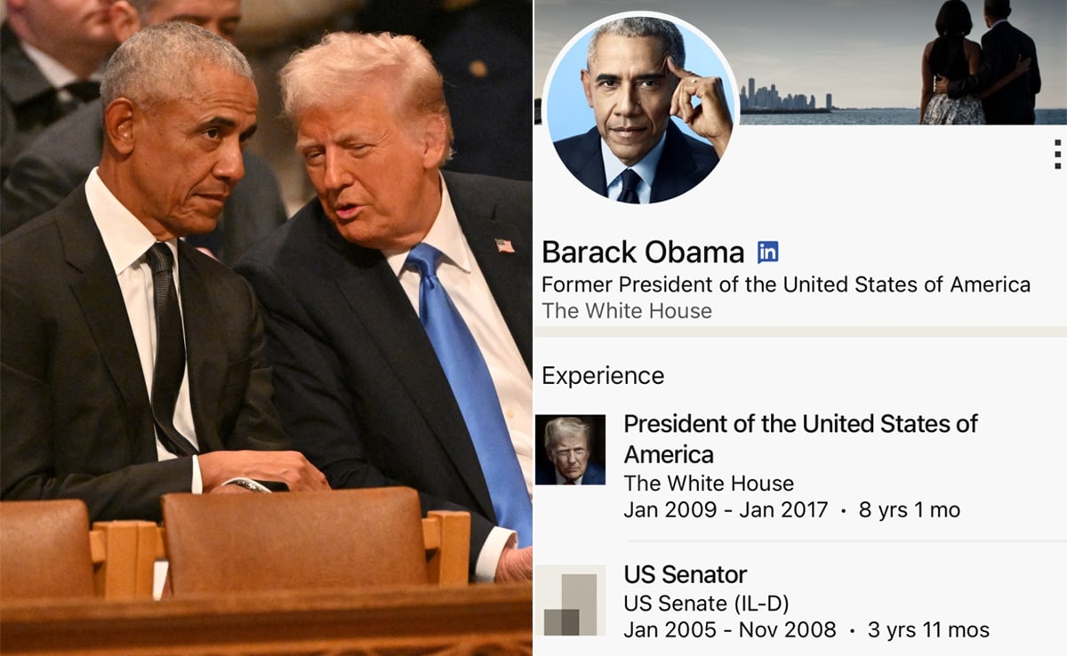 Obama's LinkedIn Shows Trump's Photo. Here's Why