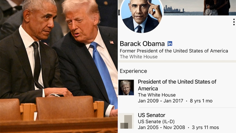 Obama's LinkedIn Shows Trump's Photo. Here's Why Obama's LinkedIn Shows Trump's Photo. Here's Why