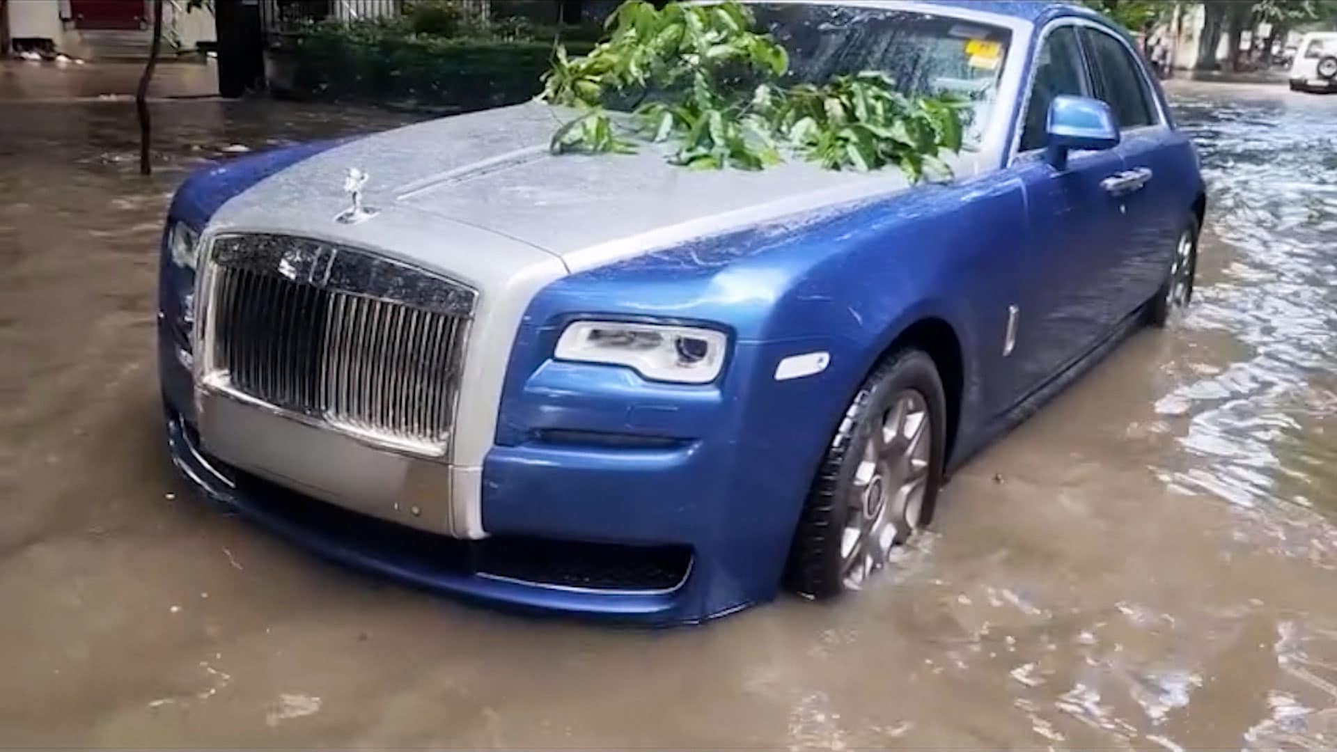 Rolls-Royce Stuck In Waterlogged Kolkata As City Struggles Days After Rains