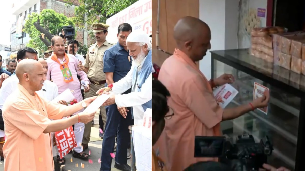 GST सुधार से बढ़ेगा रोजगार...सड़क पर उतरे CM योगी, GST सुधारों का लाभ जनता को बताया