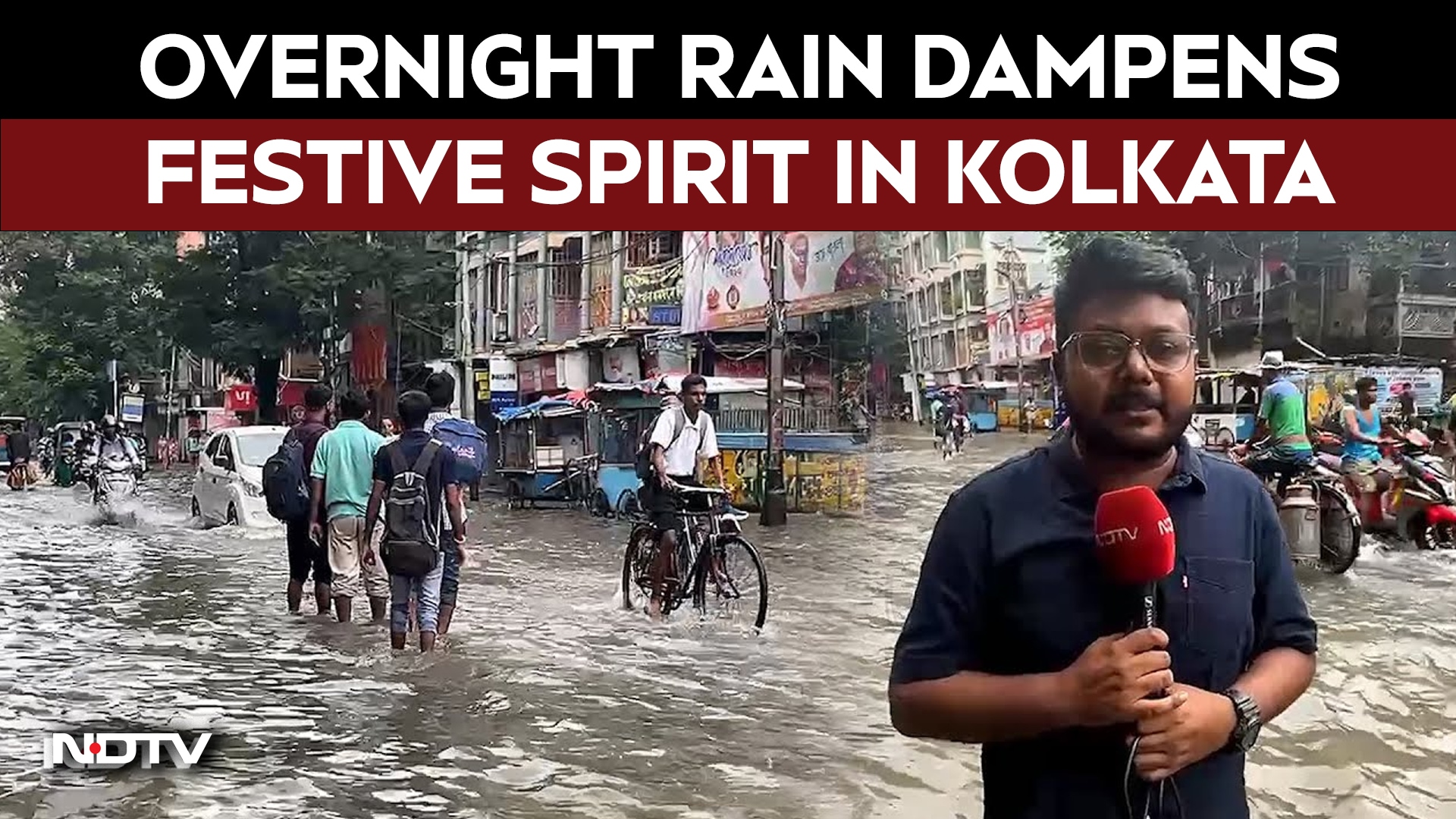 Kolkata Rain Today | Kolkata Reels Under Record Rain, Festival Fever Turns Into Flood Struggle