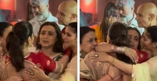Rani Mukerji And Kajol In Tears As They Remember Deb Mukherjee At Durga Puja Festivities. Watch