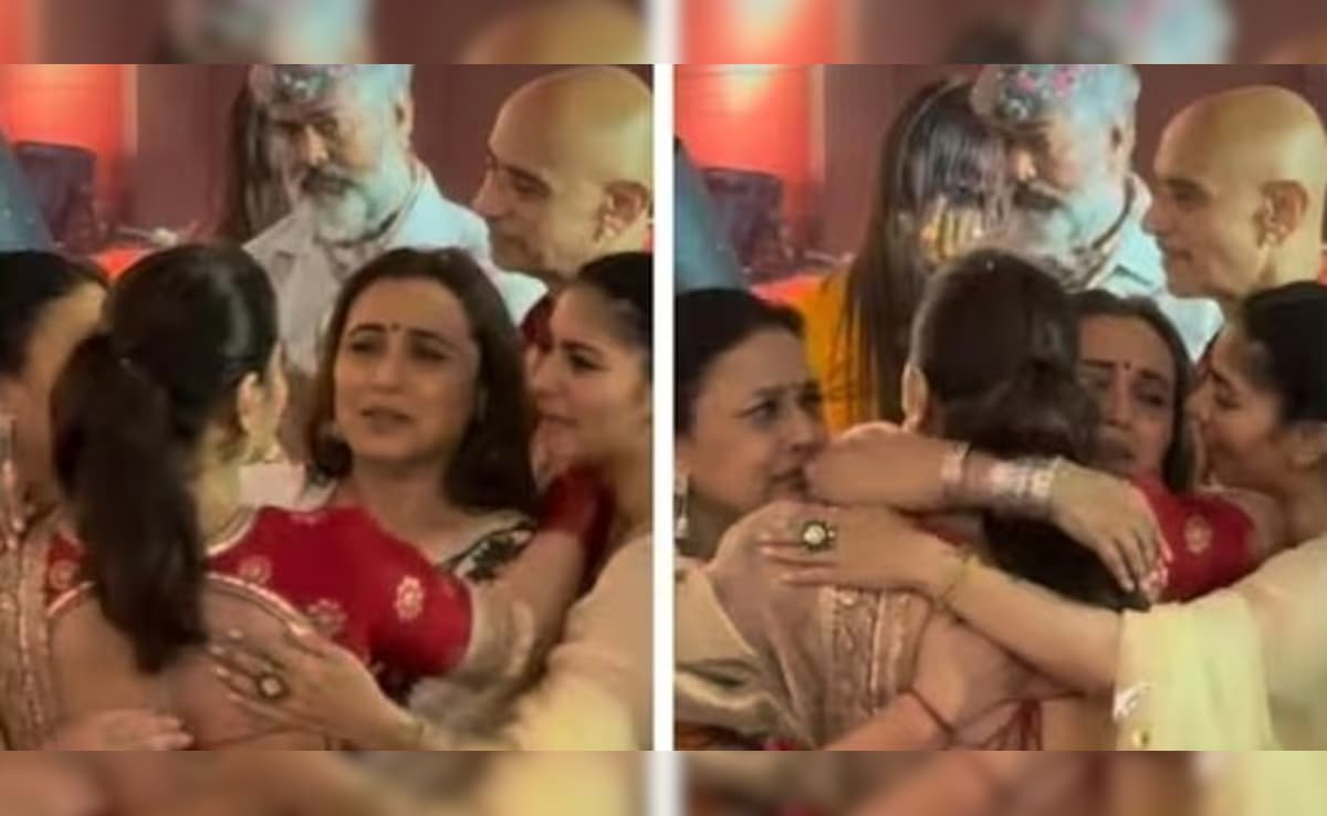 Rani Mukerji And Kajol In Tears As They Remember Deb Mukherjee At Durga Puja Festivities. Watch