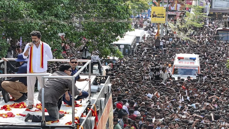"Like Kings Prayed Before Going To War...": Vijay's All-Out Attack On DMK, BJP "Like Kings Prayed Before Going To War...": Vijay's All-Out Attack On DMK, BJP