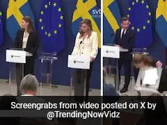 On Camera, Sweden's New Health Minister Collapses During Press Conference