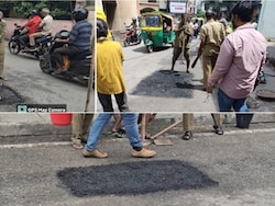 &quot;Paying Attention&quot;: DK Shivakumar As Bengaluru Fills Potholes After NDTV Report