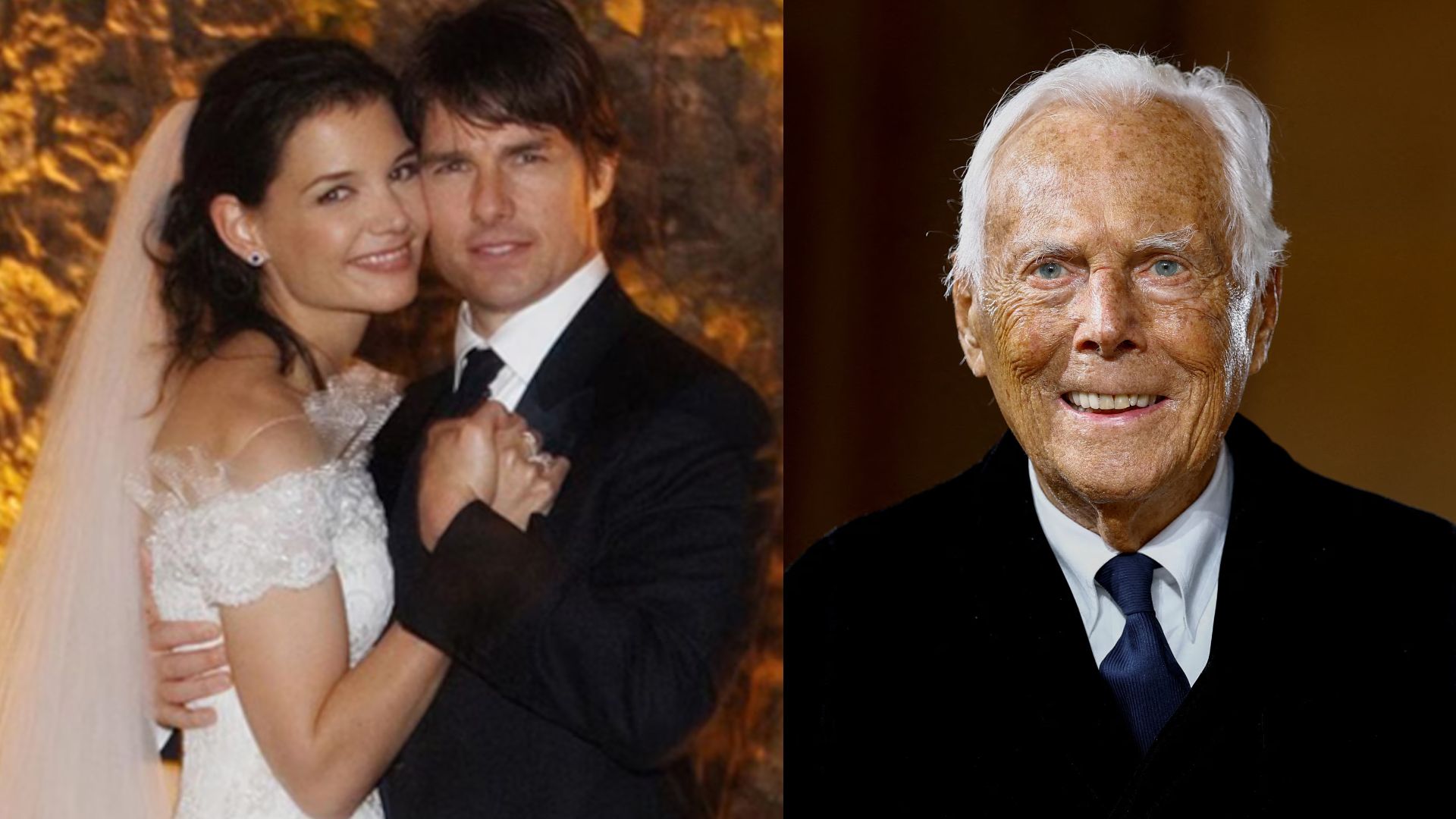 When Giorgio Armani Dressed Tom Cruise And Katie Holmes For Their Scientology Wedding In Rome