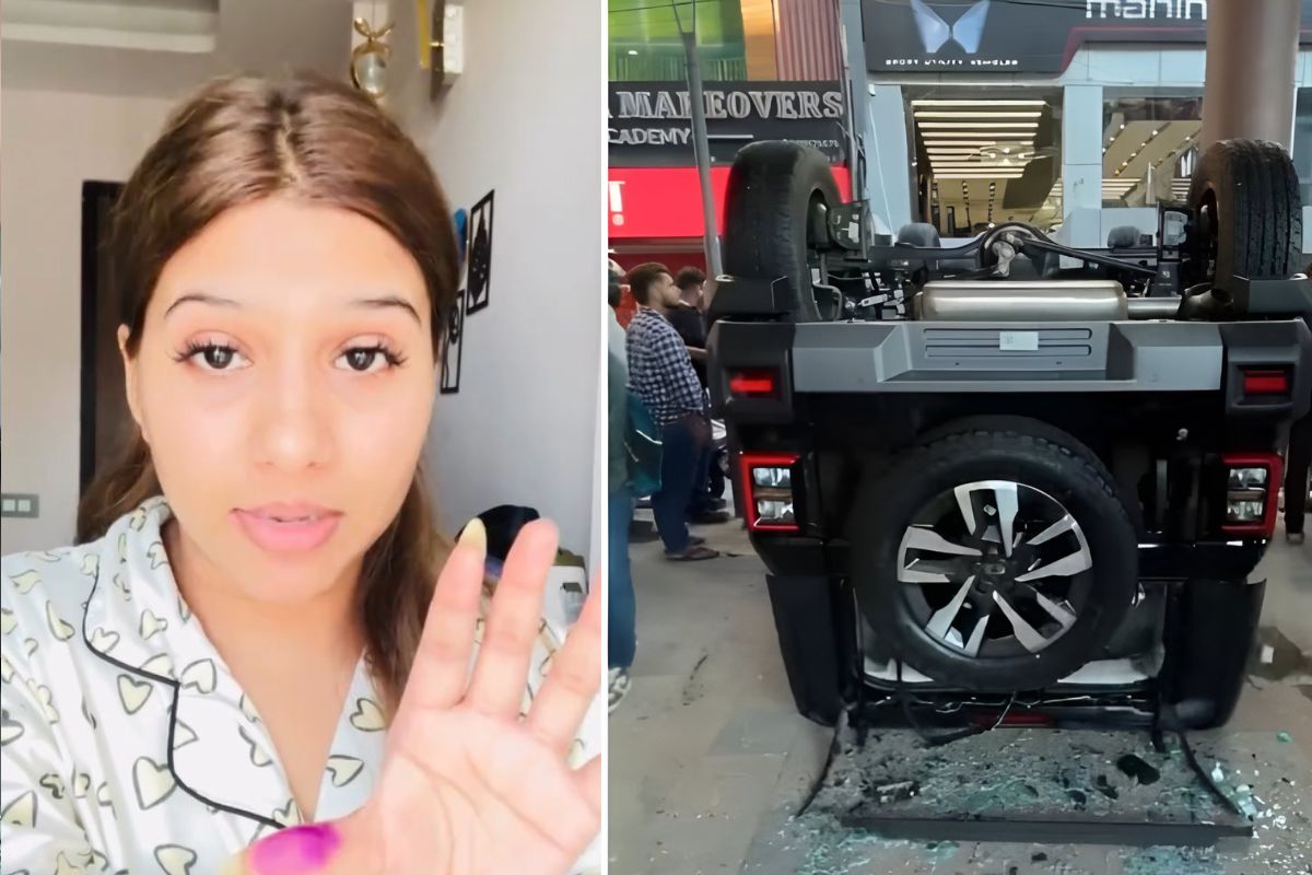 'Car Was...': Woman Who Flew Thar Out Of Delhi Showroom's 1st Floor