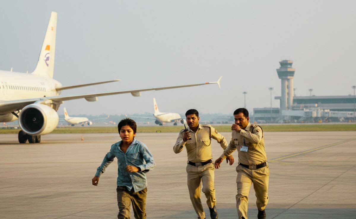 A 13-year-old boy reached India by hiding in landing gear of flight ...