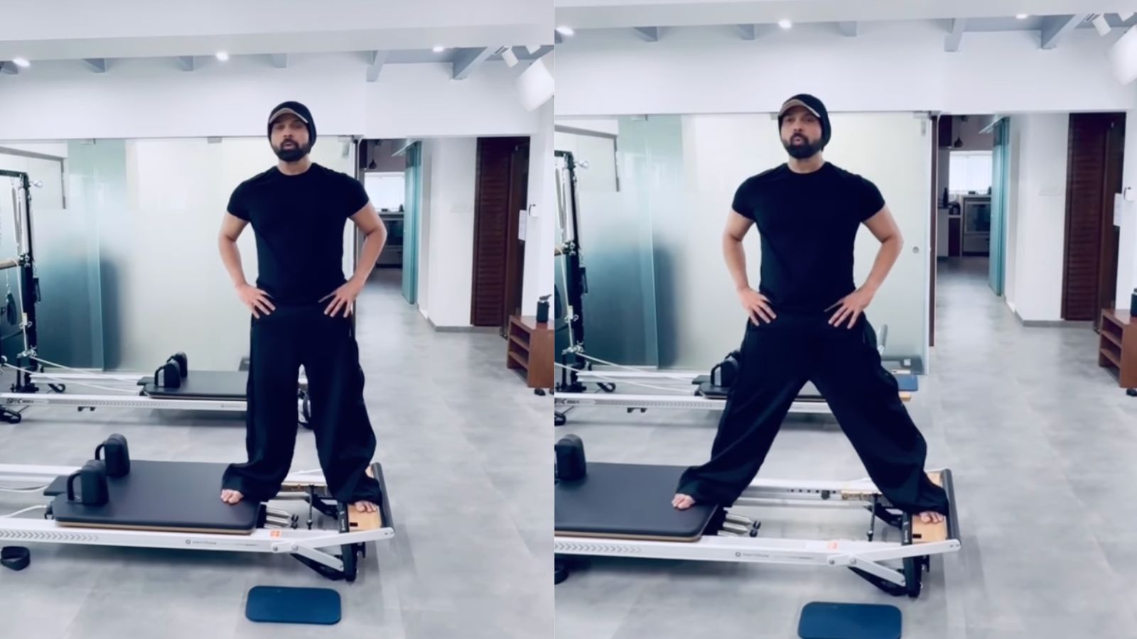 Himesh Reshammiya Shows Off His Pilates Skills With Standing Side Splits, Inspires Fans To Hit The Gym