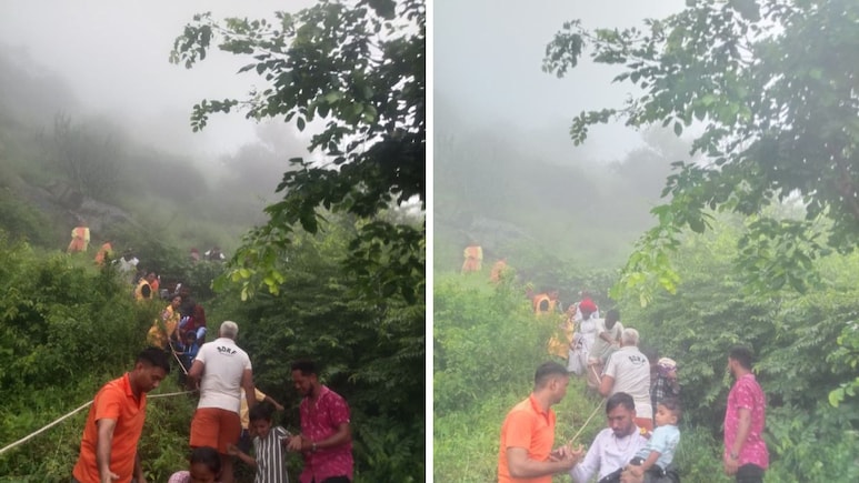 सिरोही: मातर माता मंदिर का रास्ता भारी बारिश से हुआ बंद, फंसे 200 से अधिक श्रद्धालु