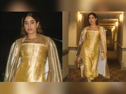 Janhvi Kapoor Takes India To Toronto In A Desi Prada 'Sari' With Kolhapuri Chappals Janhvi Kapoor Takes India To Toronto In A Desi Prada 'Sari' With Kolhapuri Chappals