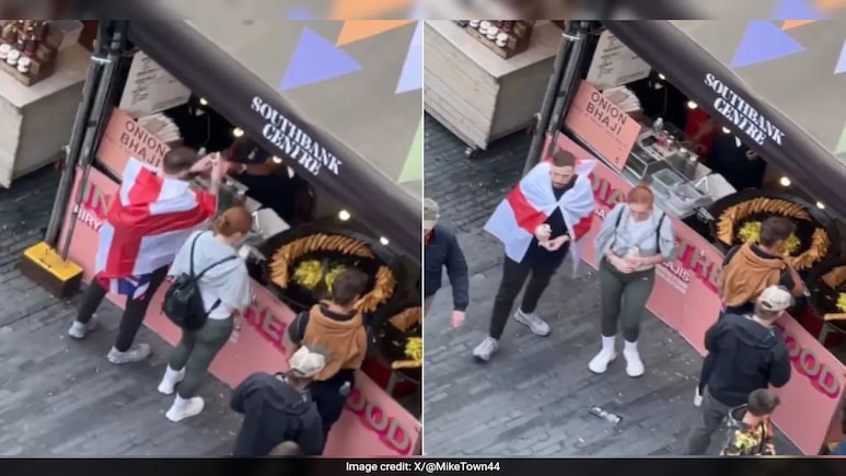 Anti-Immigration Protester Stops To Buy Onion <i>Bhaji</i> In London, Viral Video Sparks Debate Anti-Immigration Protester Stops To Buy Onion <i>Bhaji</i> In London, Viral Video Sparks Debate