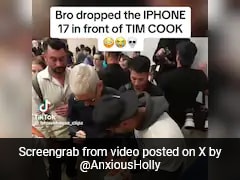 Man Drops Brand-New iPhone 17 Pro In Front Of Tim Cook. He Reacts