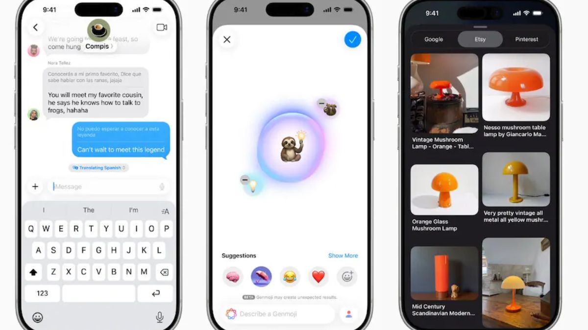 Pour les appareils iPhone, iPad et Mac , Apple a inclus des fonctionnalités Apple Intelligence nouvelles et améliorées