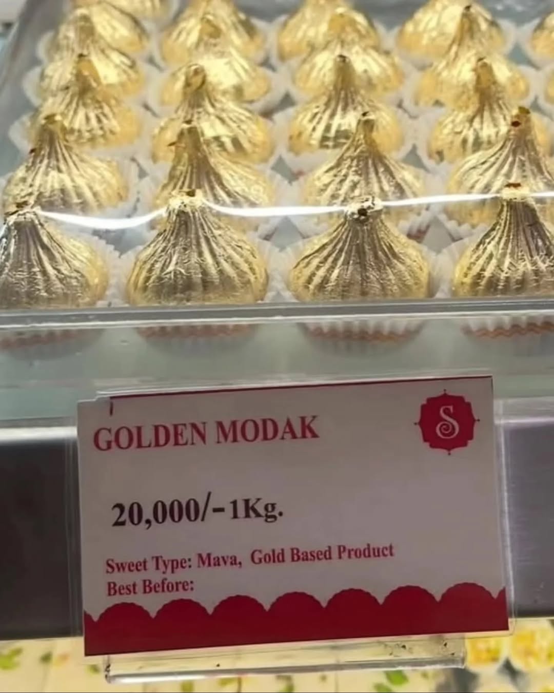 Nashik Sweet Shop Sells Golden Modak For Rs 20,000 Per Kg During Ganesh Chaturthi