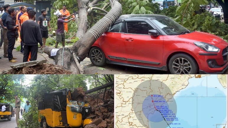 100 किमी की रफ्तार से चलने वाले मोंथा ने रातभर कैसे मचाई तबाही, देखें 5 तस्वीरें और वीडियो 100 किमी की रफ्तार से चलने वाले मोंथा ने रातभर कैसे मचाई तबाही, देखें 5 तस्वीरें और वीडियो