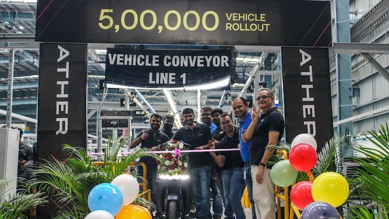 Ather Energy Crosses 5 Lakh Unit Production Milestone Ather Energy Crosses 5 Lakh Unit Production Milestone