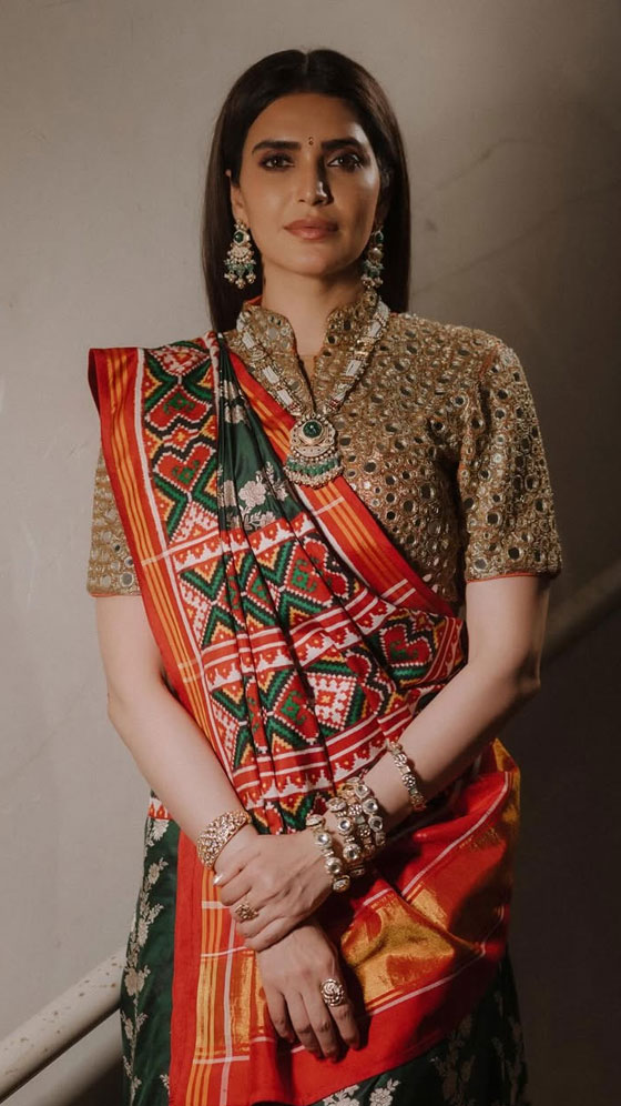 Karishma Tanna’s Patola Saree Is the Ultimate Festive Statement