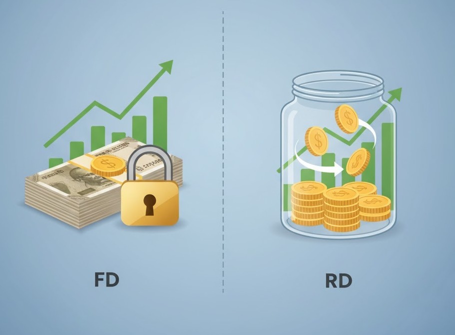 FD और RD में से आपके लिए कौन है बेस्ट? किसमें मिलेगा गारंटीड डबल मुनाफा? जानिए पूरा कैलकुलेशन