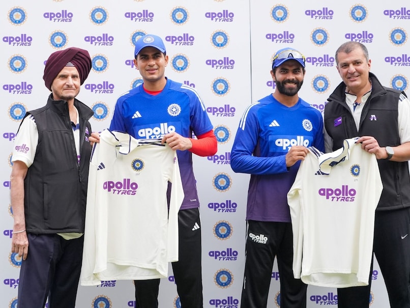 Apollo Tyres Unveils Logo On Indian Men's Cricket Team Jersey