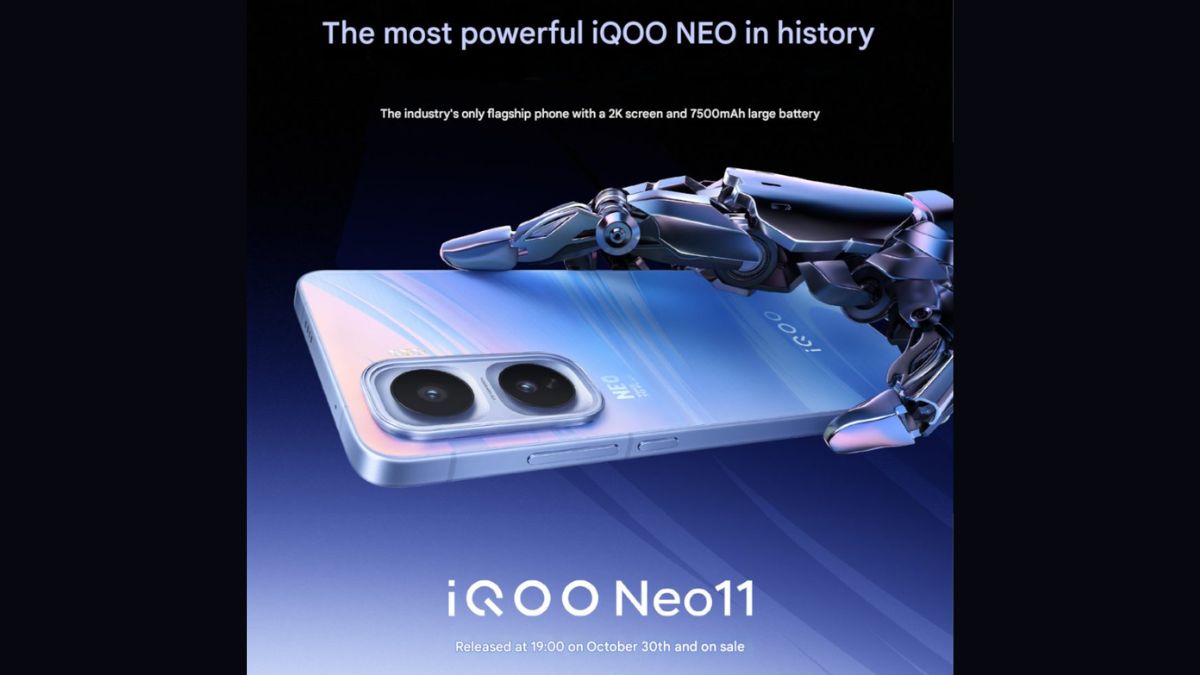 iQOO Neo 11 लॉन्च डेट जाहीर;7500mAh बॅटरी आणि 2K डिस्प्ले सह येणार स्मार्टफोन