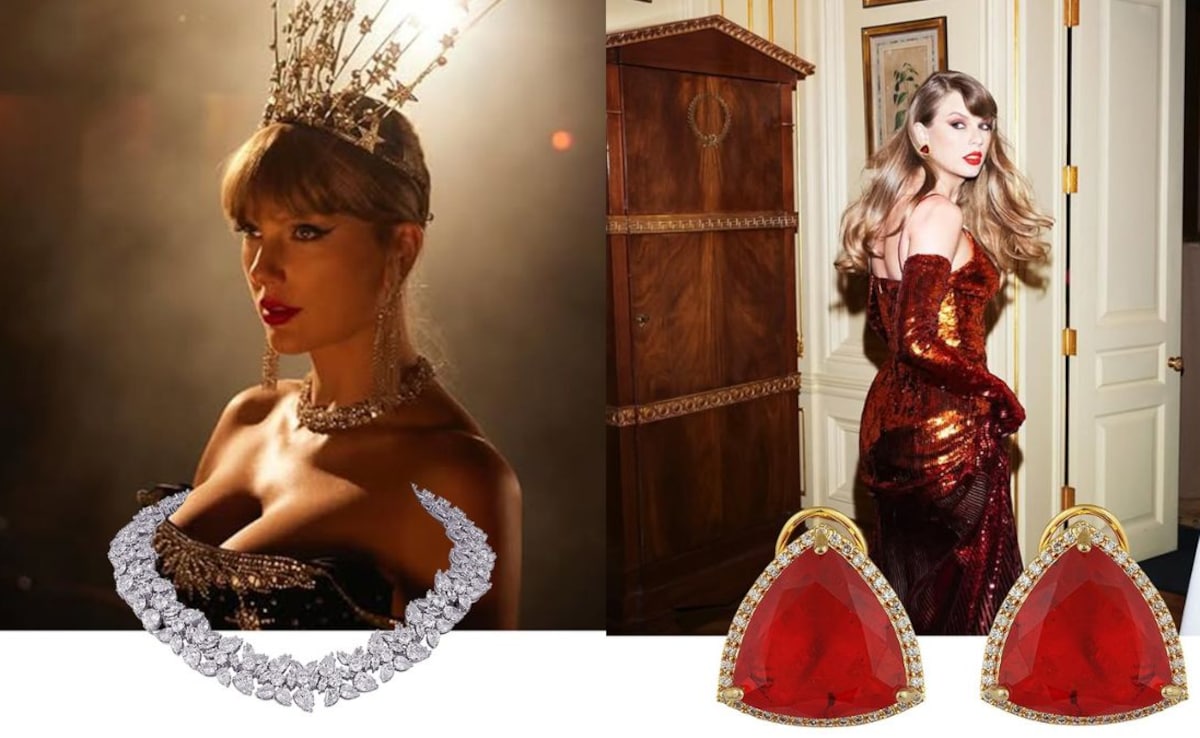 Taylor Swift Wore This Indian Designer’s Jewellery For Her Latest The Life Of A Showgirl Album Taylor Swift Wore This Indian Designer’s Jewellery For Her Latest The Life Of A Showgirl Album